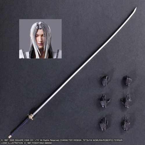 FINAL FANTASY VII Remake PLAY ARTS Kai Sephiroth PVC Painted Movable Figure - Picture 2 of 9