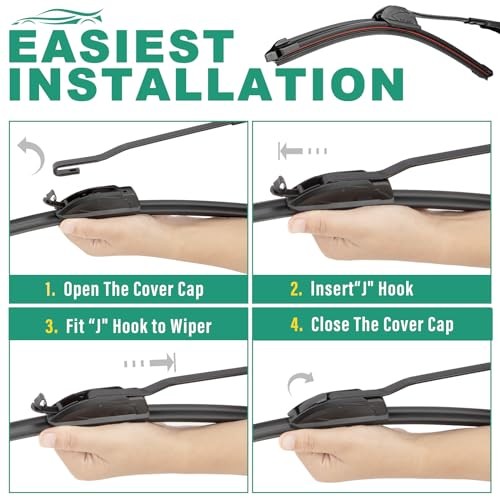 16" 16" 12" Windshield Wiper Blades Replacement for Jeep Wrangler JL 2018 2019 thumbnail 7