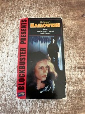 RARE BLOCKBUSTER EDITION Jamie Lee Curtis VHS Tape Halloween 1978