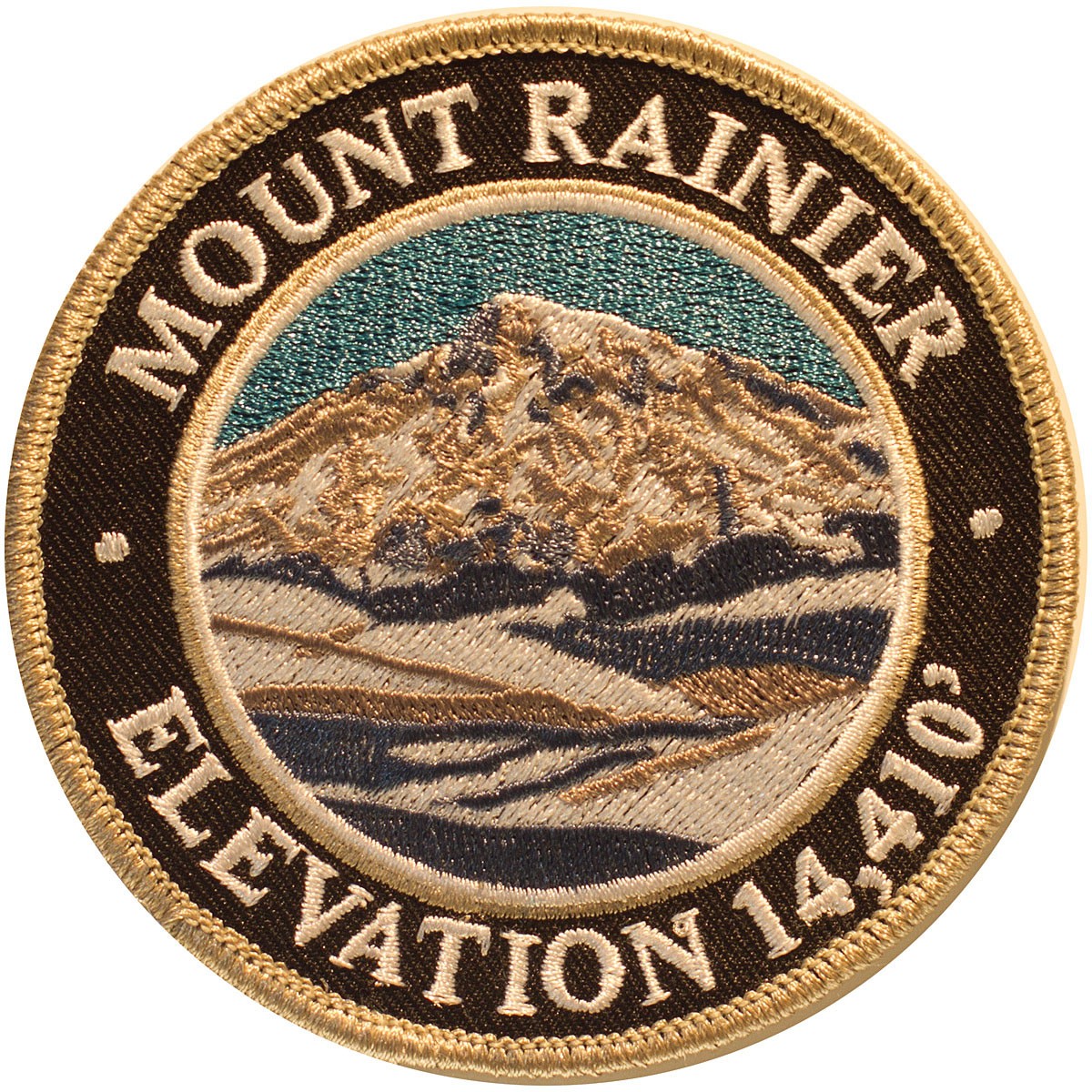 Mpatch Mountain Rainier Embroidered Sew-On Patch | USA-Made, 3.5'' Outdoor