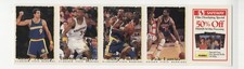 1994 Golden State Warriors Safeway Full Strips Rony Seikaly Carlos Rogers 0f21