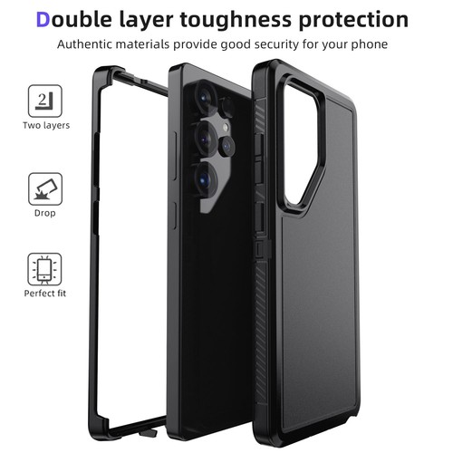 For Samsung S25/+/S25 Ultra 5G Rugged Phone Case Cover / Privacy Tempered Glass - Picture 11 of 38