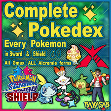 COMPLETE Pokedex Pokemon Home Sword and Shield Galar🌟6iv Shiny Non Shiny