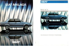 Seat Malaga UK Sale Brochure 1986 & Separate Specification Details
