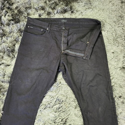 Polo Ralph Lauren Hampton Straight Jeans Men's 42 X 28 Black Denim Relaxed Fit - Picture 11 of 19
