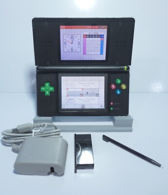 Nintendo DS Lite Black Handheld System with Rainbow Buttons