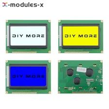 5V 12864 LCD Display Module 128x64 Dots Graphic Matrix Yellow White Blue Display