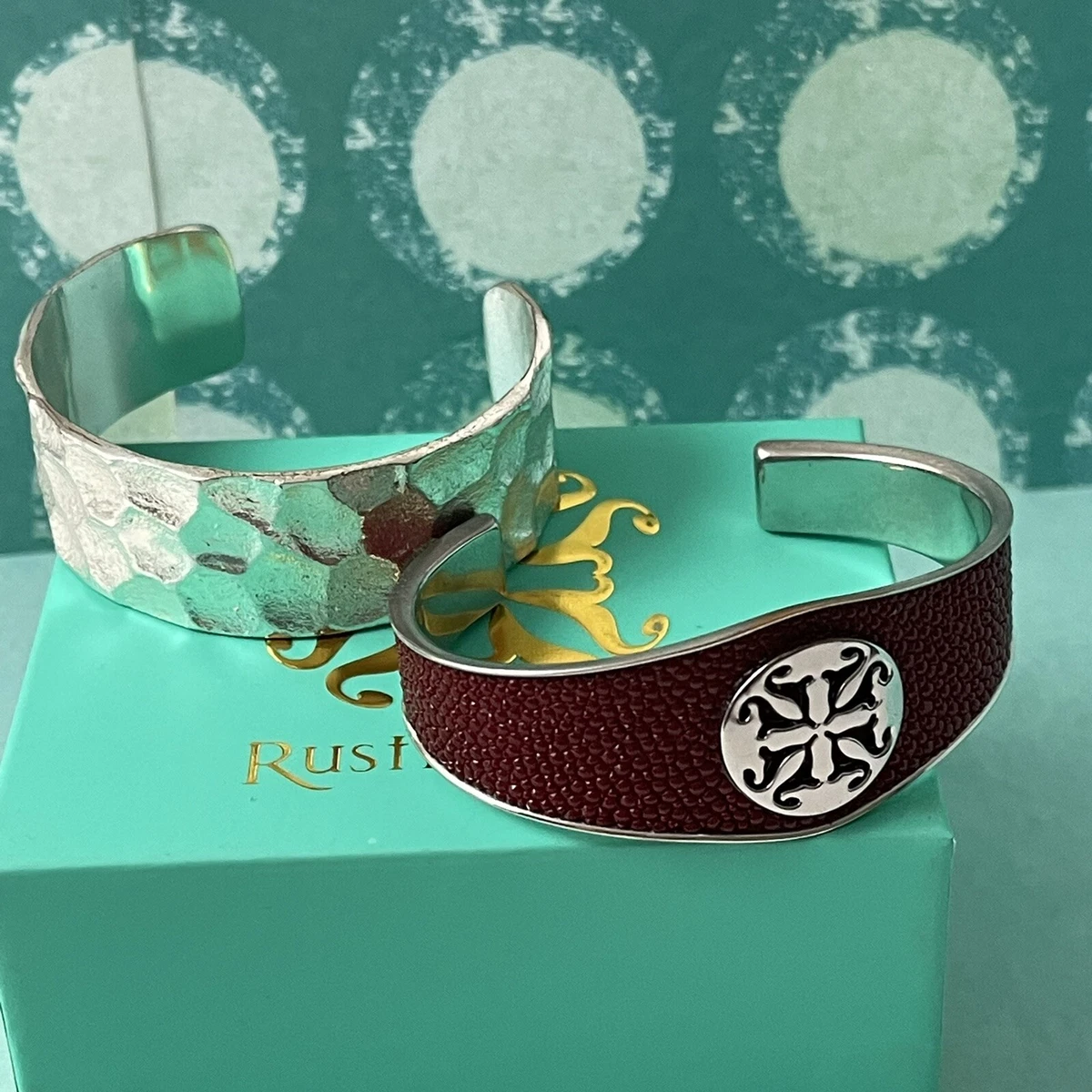 Rustic cuff bracelet set deals