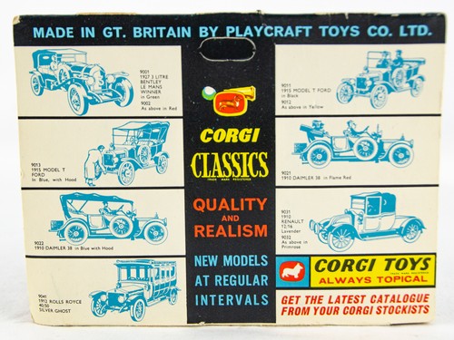Vintage Corgi Classics 1:43 1912 Rolls Royce Silver Ghost Diecast Model Car 9041 - Picture 4 of 9