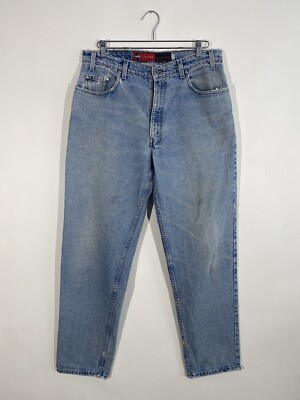 Vintage 90's Blue levis silvertab loose denim jeans 34x32 | eBay