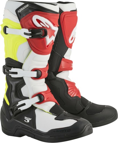 Alpinestars Tech 3 Boots - Black/White/Yellow