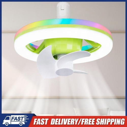 Smart Silent Ceiling Fan Ceiling Fan with RGB LED Light 3200K-6500K 360 Rotation