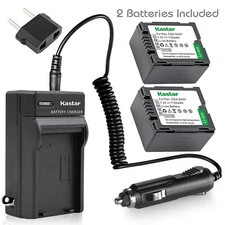 CGA-DU07 Battery or Regular Charger for Panasonic SDR-H28 H48 H68 H200 H250 H280