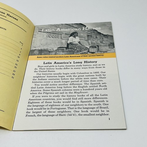 1946 Little Wonder Book Latin America Heroes Ralph Hancock 504 Homeschool - Picture 4 of 14