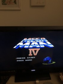Mega Man 4 Nintendo NES, 1991 Authentic MegaMan Game & Manual Only Tested