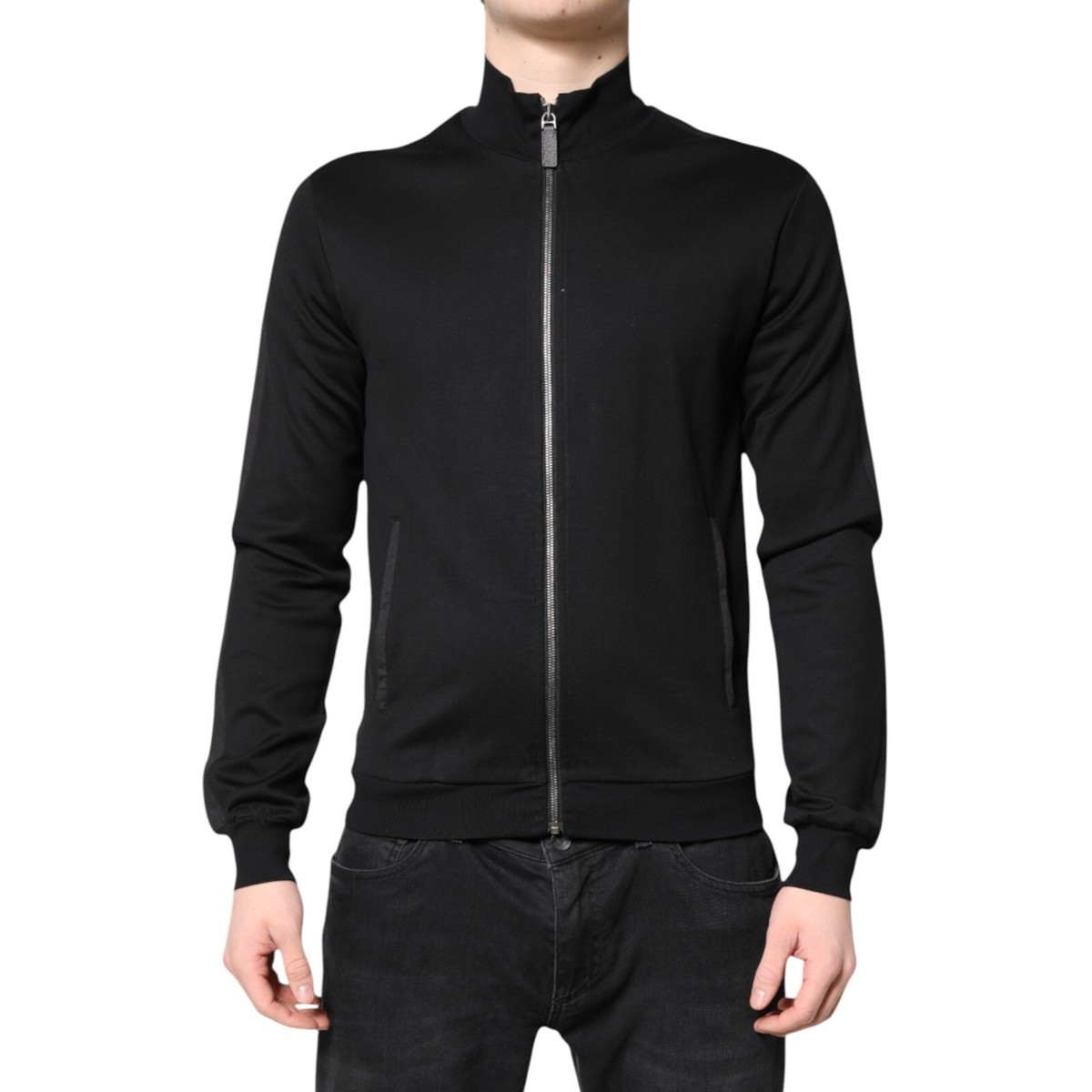 【関税&送料込】Dolce & Gabbana Jackets Black DOLCE & GABBANA Jacket Black 100% Leather Full Zip WMN