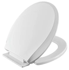 LibraS Heavy Duty Toilet Seat Cover, Round/Elongated Slow Close, Easy Clean