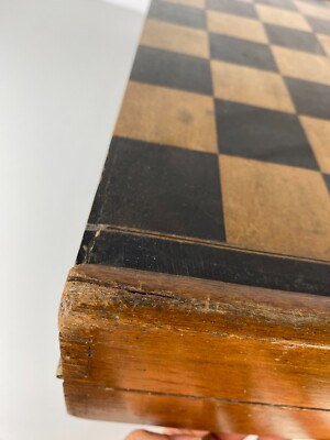 Jeu de Backgammon ou Jacquet vintage structure en bois