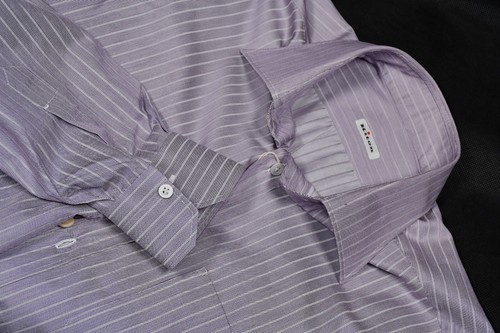 Kiton Dress Shirt Lily Cotton Long Sleeve size 16/41 - Picture 7 of 9