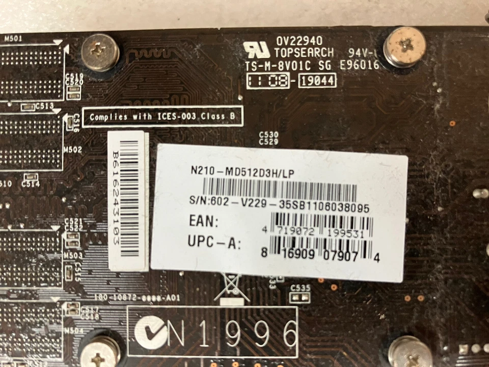 2x   MSI NVIDIA GeForce 210 N210-MD512D3H/LP PCI-e 512MB HDMI VGA DVI Video Card - Image 4 of 4