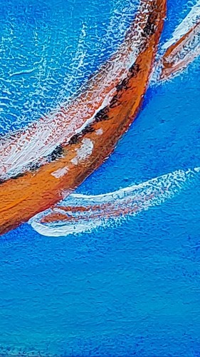 Koi Carps quadro originale feng shui regalo piccola arte fatto a mano arte da parete quercia - Foto 8 di 8