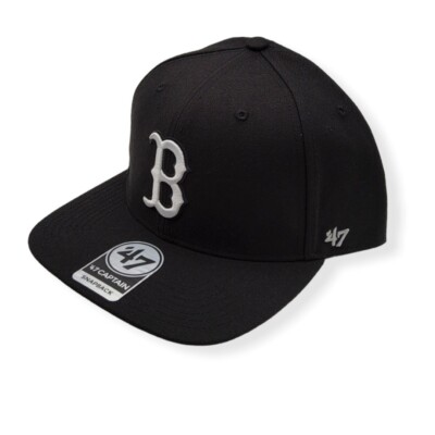 47 Boston Red Sox Captain No Shot Black/White Logo Adjustable