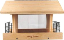 Audubon Deluxe Bamboo Feeder With Suet Cages 4 Lb Natural