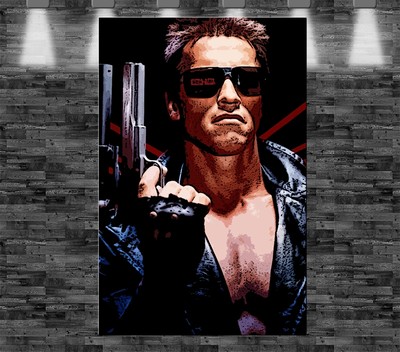 XXL Terminator auf Leinwand 110x70cm Loft Design Film Klassiker