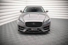 Cup Spoilerlippe Front Ansatz V.2 passend für Jaguar XF R-Sport Mk2 schwarz Hoch