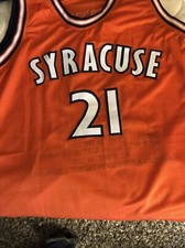 Lawrence Moten Signed Syracuse Stat Jersey Leading Scorer su Tri Star big east