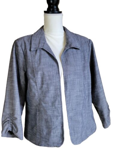Christopher And Banks Open Front Gray Jacket Size… - image 1
