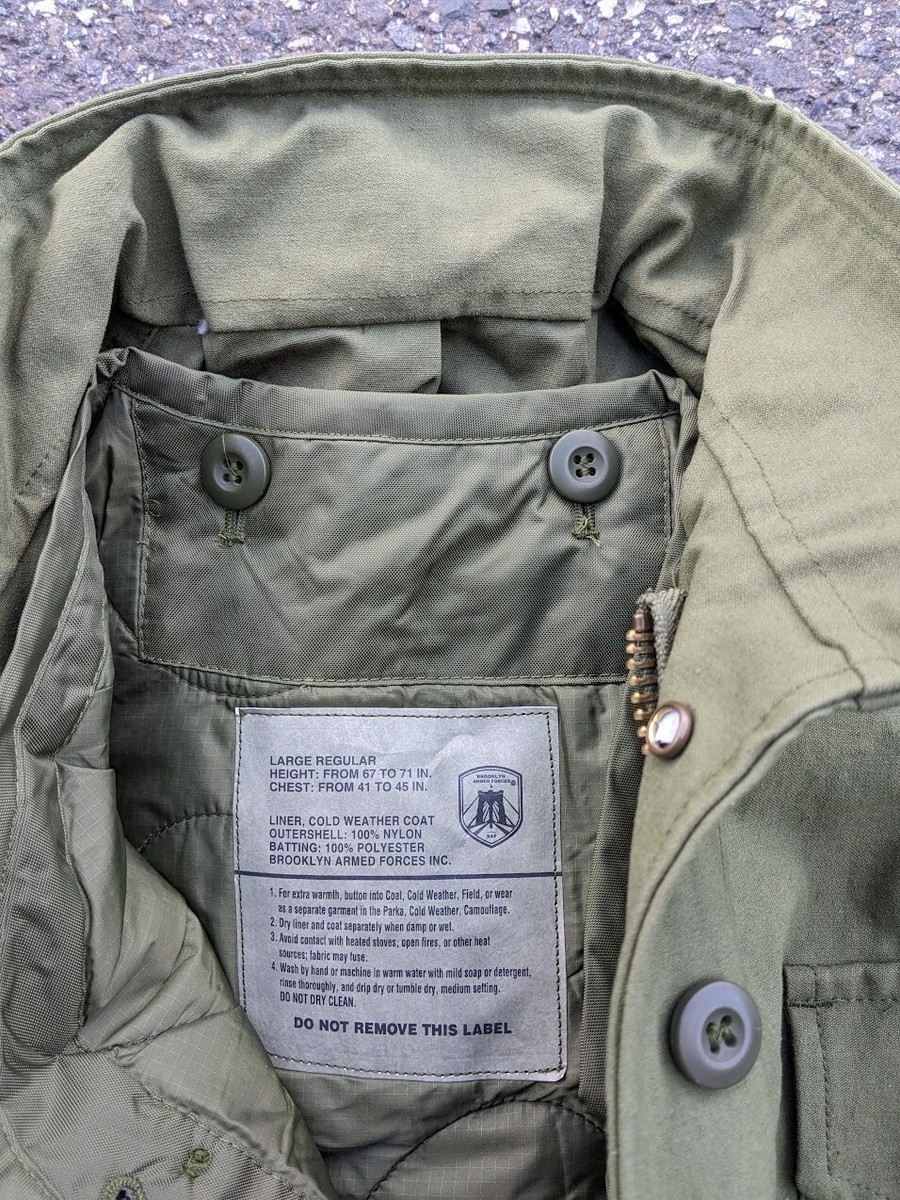Quality M65 OD Field Coat Jacket or Pants or Set with Removable
