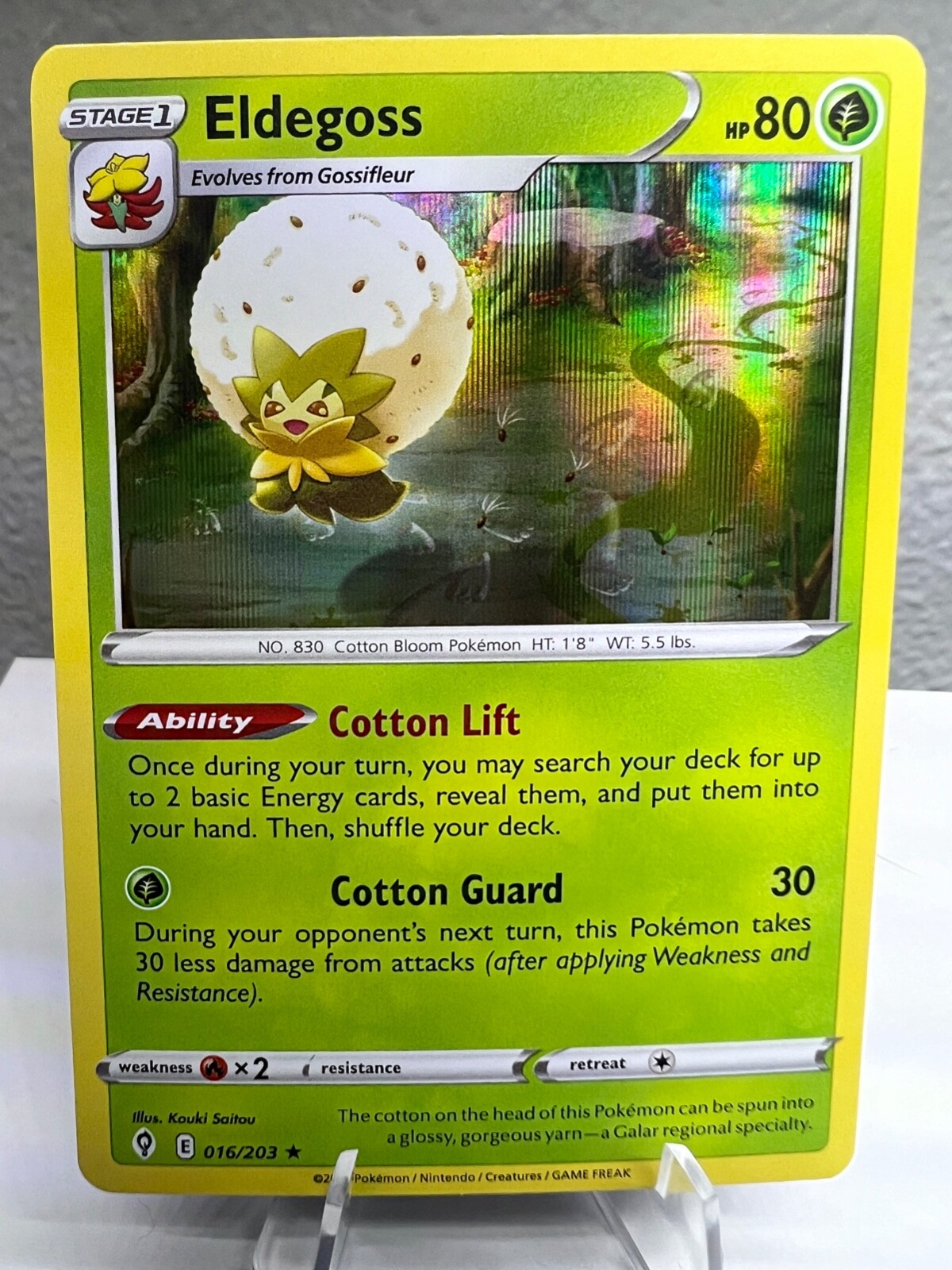 Eldegoss 16/203 Evolving Skies Holo Rare Pokemon Card TCG 016/203 Pokémon