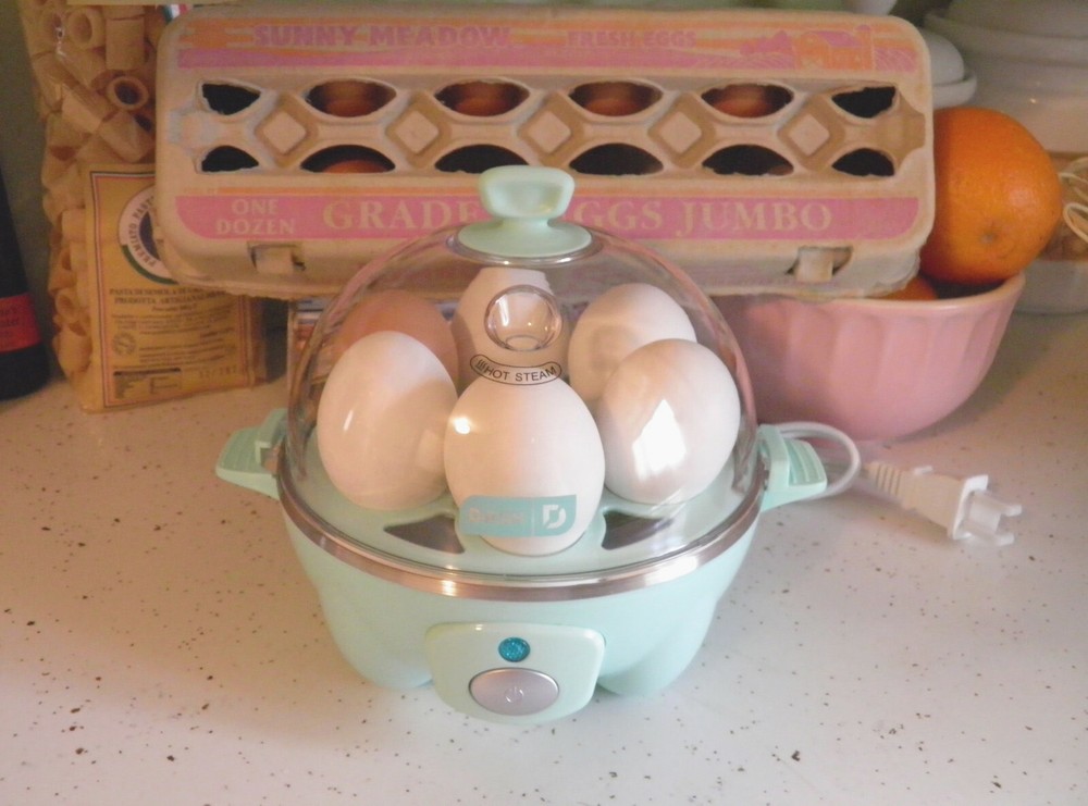 DASH Rapid Egg Cooker 6-Capacity Eggshell Green Fast Easy Breakfast DASH Rapid Egg Cooker 6-Capacity Eggshell Green Fast Easy Breakfast