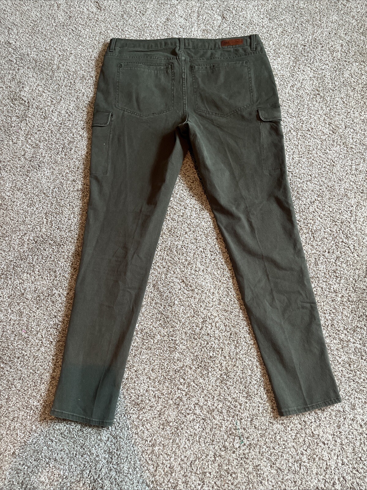 ABS Allen Schwartz Collection Womens Cargo Skinny Denim Jeans Green 32 (35x30.5) - View 14