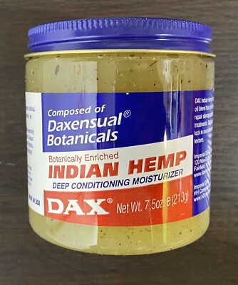 Dax Indian Hemp Deep Conditioning Moisturizer 7.5 oz(213g) FREE SHIPPING