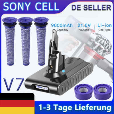 Für Dyson V7 Akku SV11 9000mAh Akku Motorhead Absolute V7 Animal Clean SONY CELL