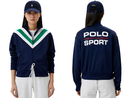 Polo Ralph Lauren NEWPORT Track Sweatshirt Sweater Jumper Jacket Jumper Navy