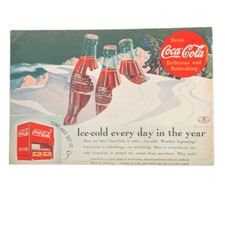 Vintage 1935 Coca-Cola Days are Hot Ad Advertisement