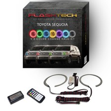 RGB Angel Eye LED Halo kit with RF Remote for 01-04 Toyota Sequoia Headlights