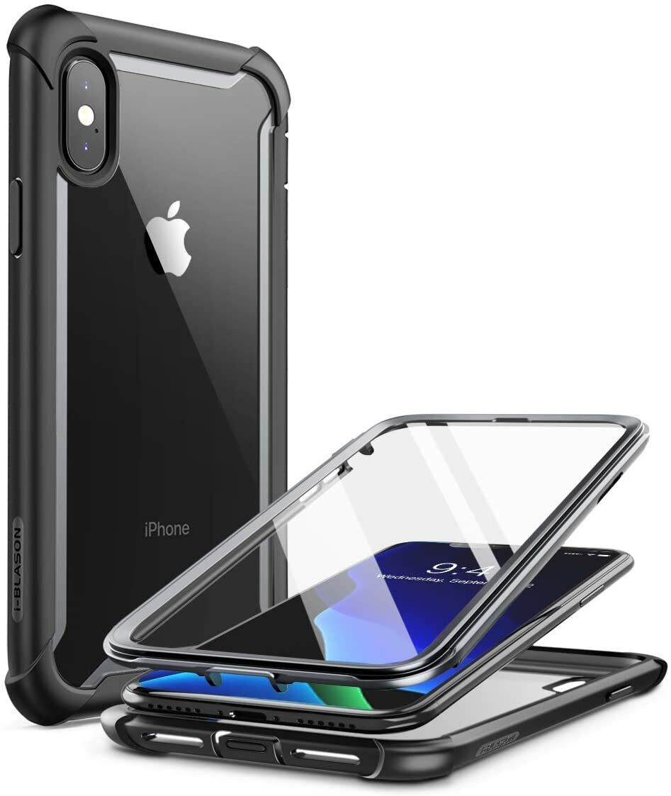 i-Blason Ares for iPhone Xs iPhone X, Dual Layer Screen Case 360°  Protection