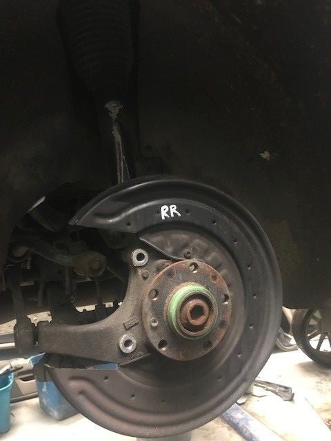 04-12 BENTLEY CONTINENTAL GT FLYING SPUR COMPLETE RIGHT REAR SUSPENSION KNUCKLE