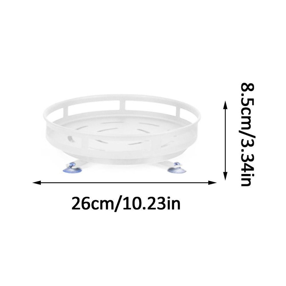 360° Rotating Spice Rack Rotatable Steel Kitchen Seasoning Condiments