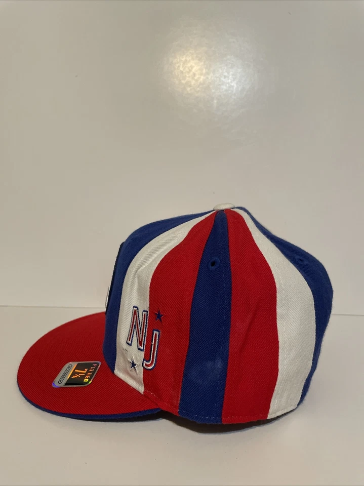 Chapéu cata-vento vintage New Jersey Nets Reebok NBA Hardwood Classics tamanho 7 1/4 - Imagem 4 de 4