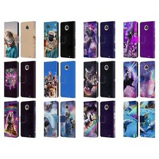 OFFICIAL RANDOM GALAXY ANIMALS LEATHER BOOK WALLET CASE FOR MOTOROLA PHONES