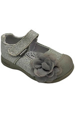 Pediped Girl's Flex Estella Mary Jane Sandals Silver