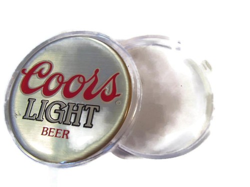2" challenge coin holder with your favorite COORS LIGHT BEER logo on top