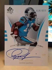 2007 SP Authentic 814/999 Ryne Robinson #244 Rookie Auto CAROLINA PANTHERS