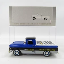 SpecCast 1960 GMC Pickup Diecast Collector Bank Spectacular News 93402 NIB