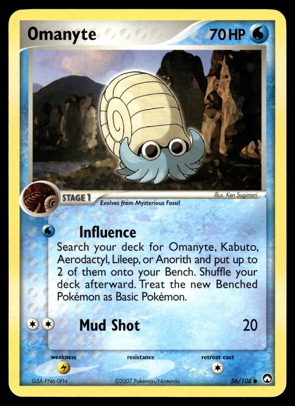 OMANYTE - 56/108 - EX POWER KEEPERS DP POKEMON ENGLISH - NM